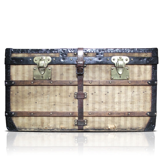 product image of louis vuitton antique steamer trunk FASHIONPHILE