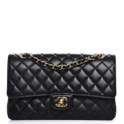 Chanel Caviar Quilted Medium Double Flap Black 1 of 8