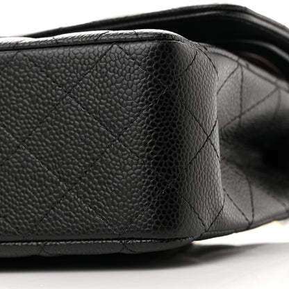 Chanel Caviar Quilted Medium Double Flap Black 10 of 11