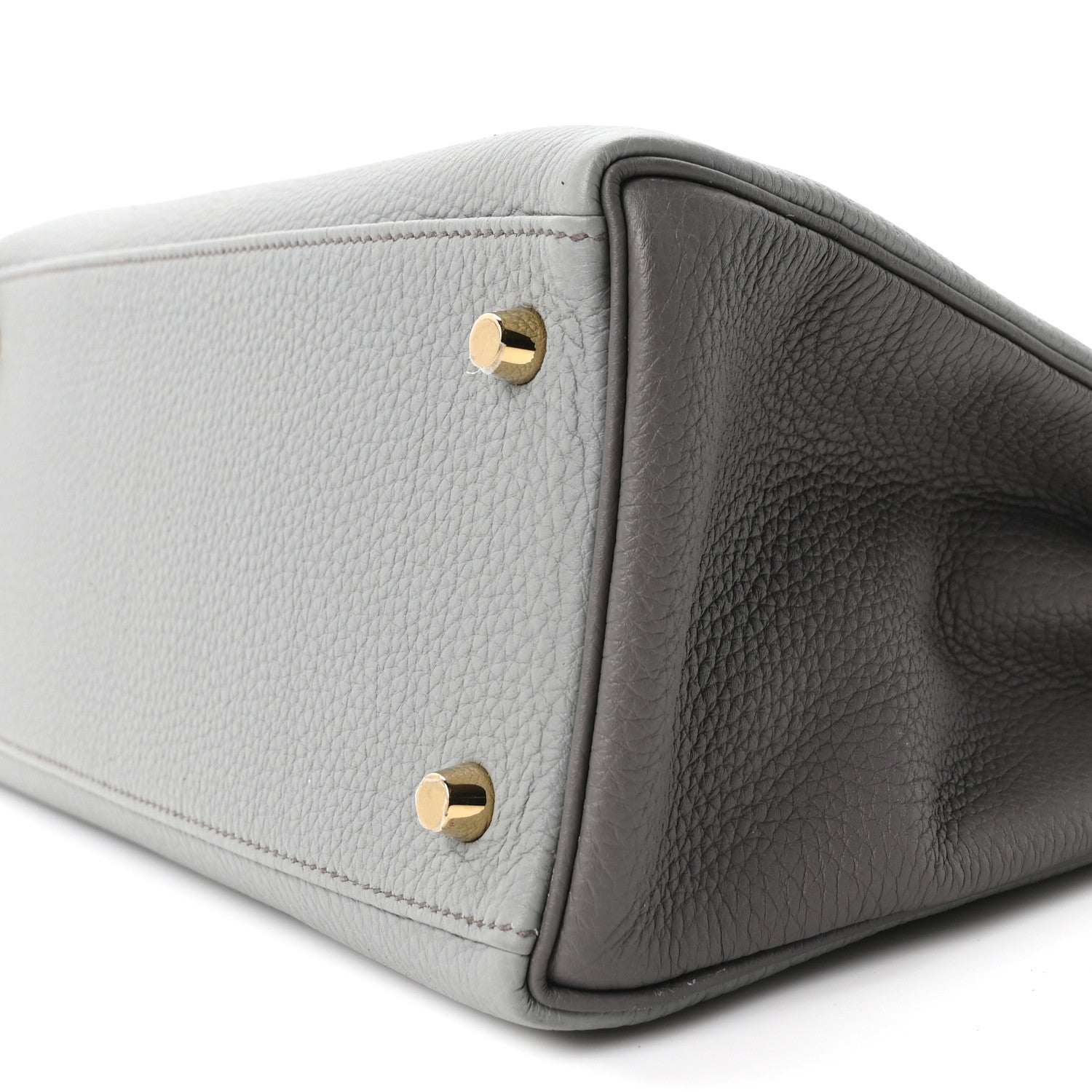 Hermes Togo Horseshoe Kelly Retourne 28 Gris Mouette Etain 1893729