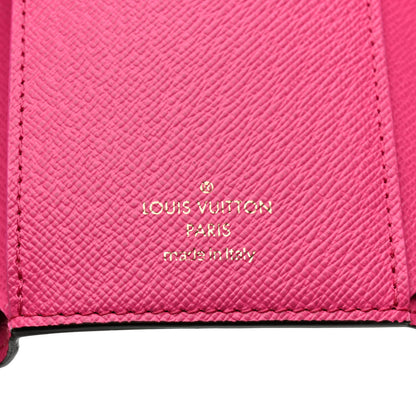 Louis Vuitton Monogram 2022 Christmas Animation Seoul Victorine Wallet Fuchsia 6 of 7