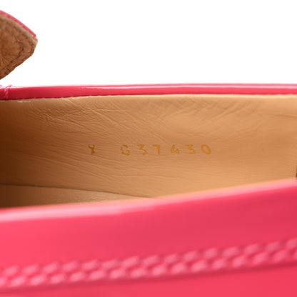 Chanel Patent Calfskin Logo Loafers 37 Pink 8 of 9