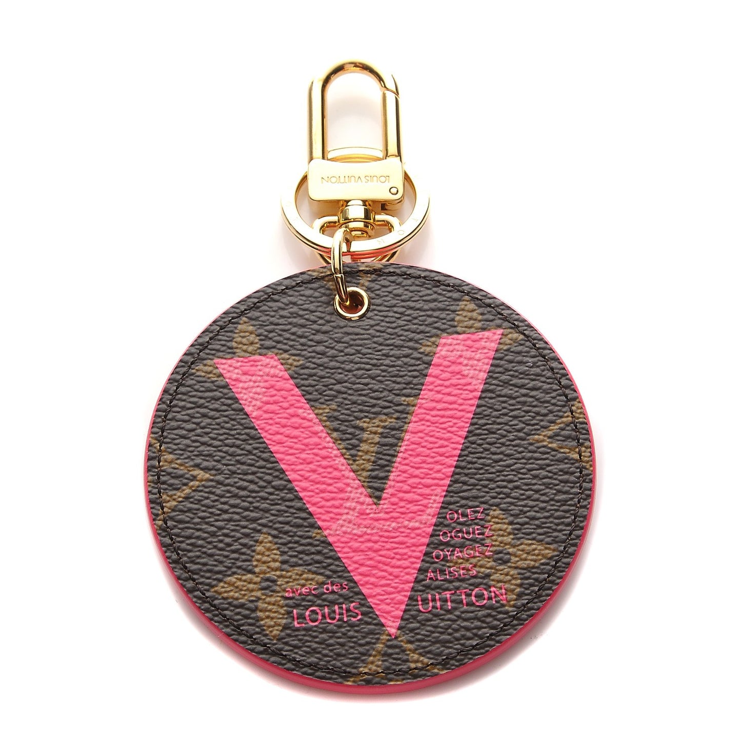 Monogram Illustre V Bag Charm Key Ring Grenade
