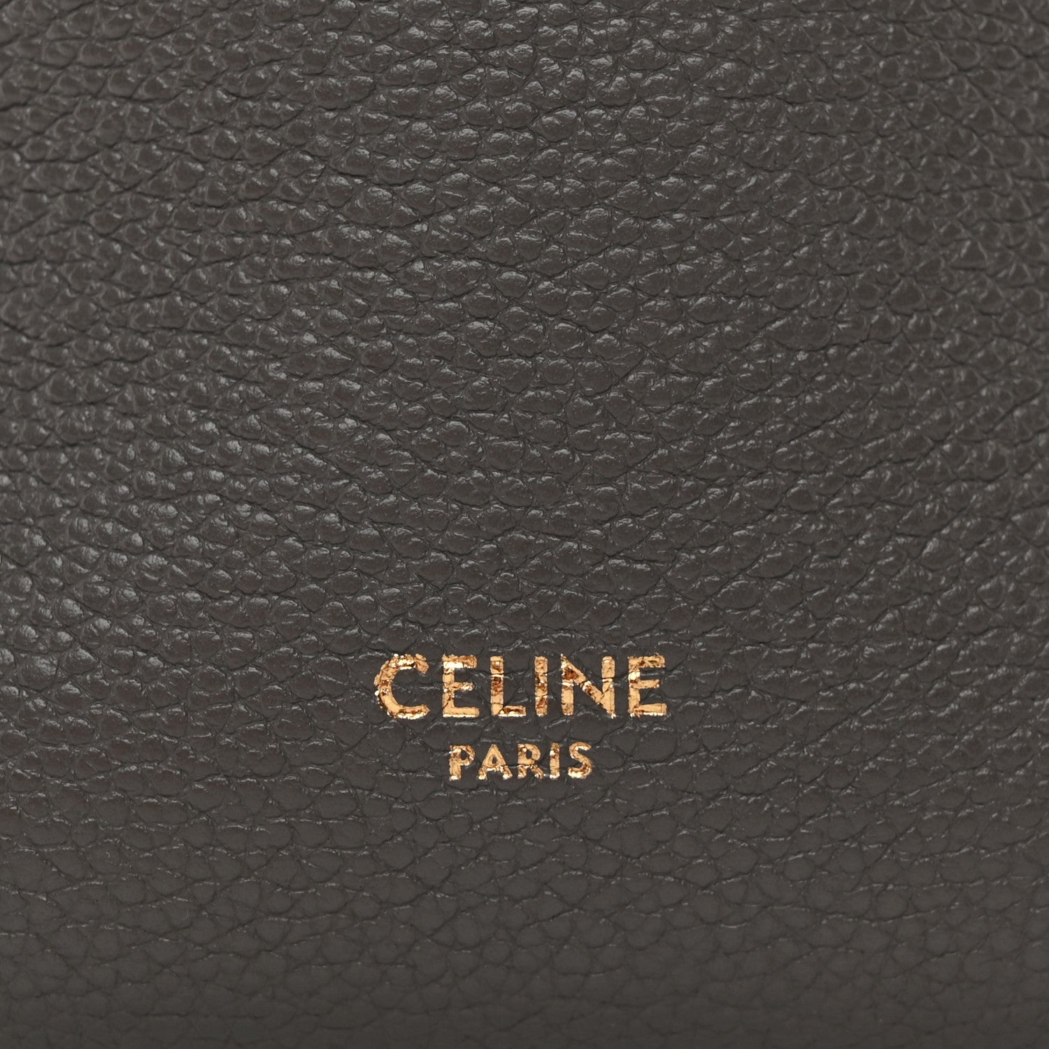 Celine Soft Grained Calfskin Small Sangle Bucket Bag Kohl 7 of 10