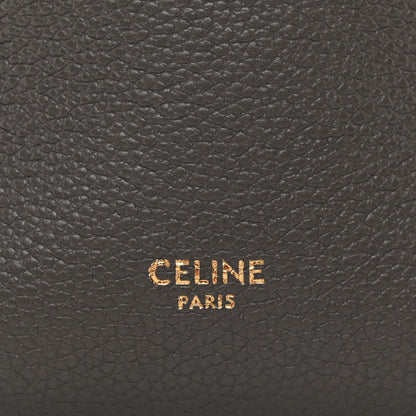 Celine Soft Grained Calfskin Small Sangle Bucket Bag Kohl 7 of 10