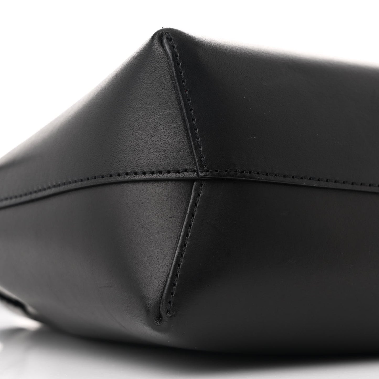 Calfskin Mini Mini Bucket Bag Black Flamma