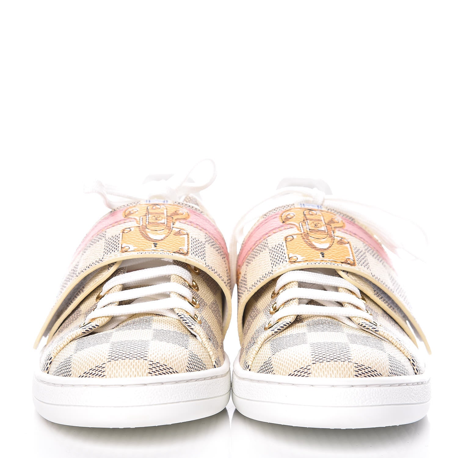 Louis Vuitton Damier Azur Summer Trunks Frontrow Sneakers 36.5 2 of 9