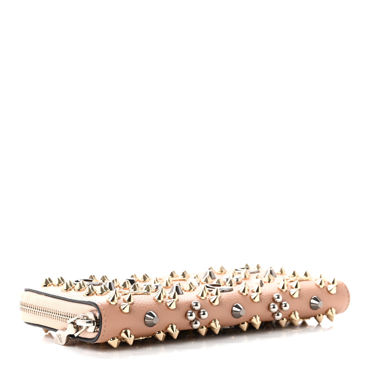 Christian Louboutin Calfskin Loubinthesky Panettone Wallet Nude Multimetal 4 of 7
