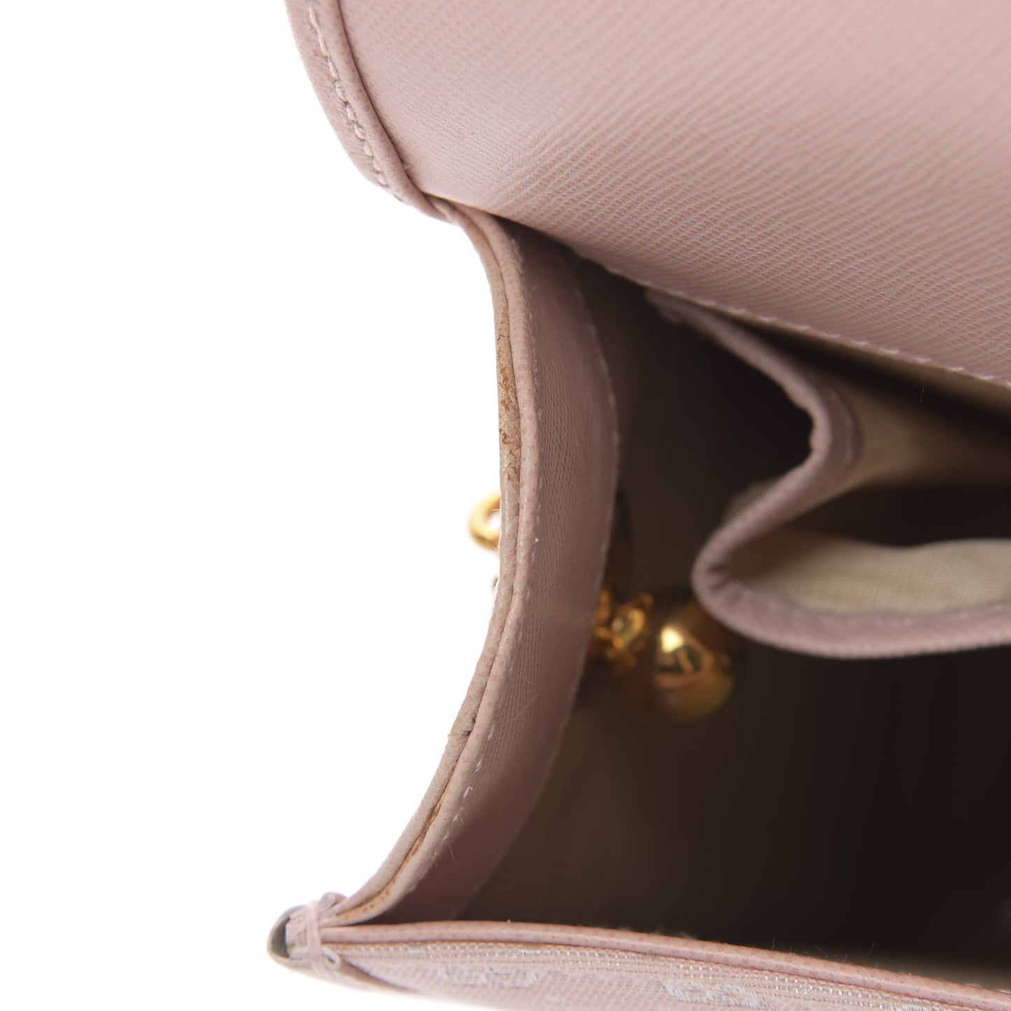 Monogram Bamboo Chain Shoulder Bag Light Pink