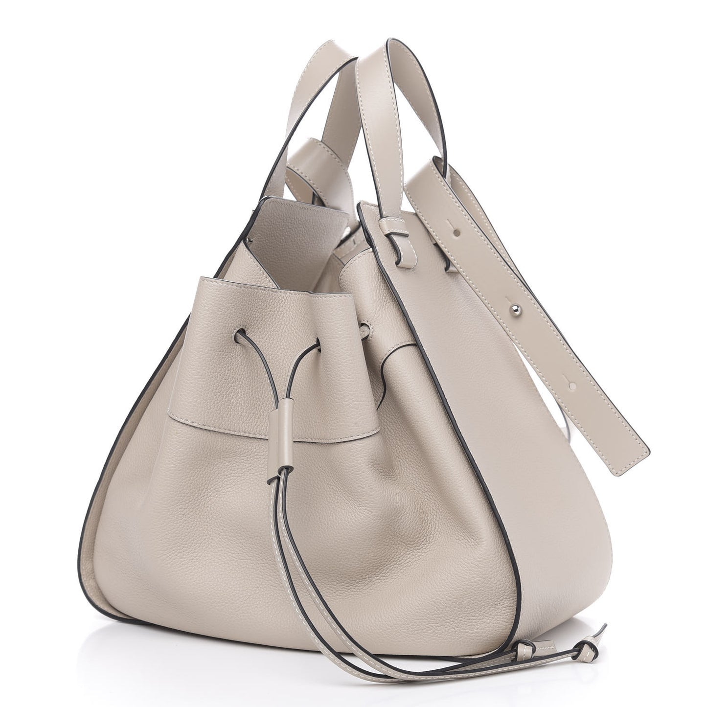 Calfskin Medium Hammock Shoulder Bag Soft White