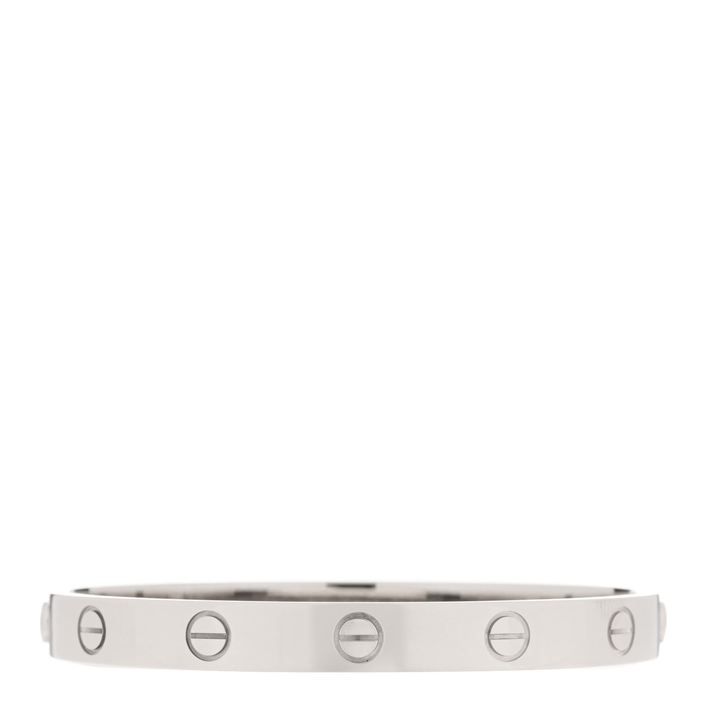 18K White Gold LOVE Bracelet 16