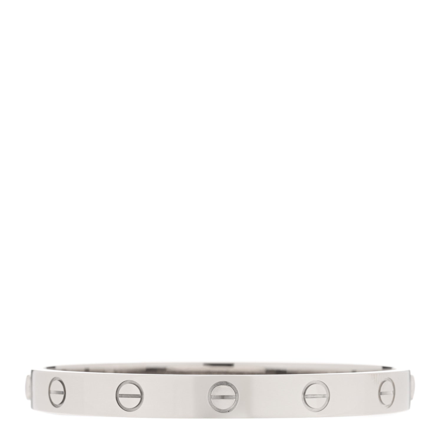 Cartier 18K White Gold LOVE Bracelet 16 2 of 5