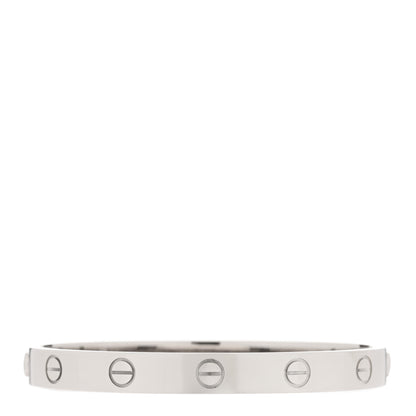 Cartier 18K White Gold LOVE Bracelet 16 2 of 5