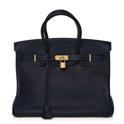 Hermes Buffle Skipper Birkin 35 Bleu Indigo 1 of 10