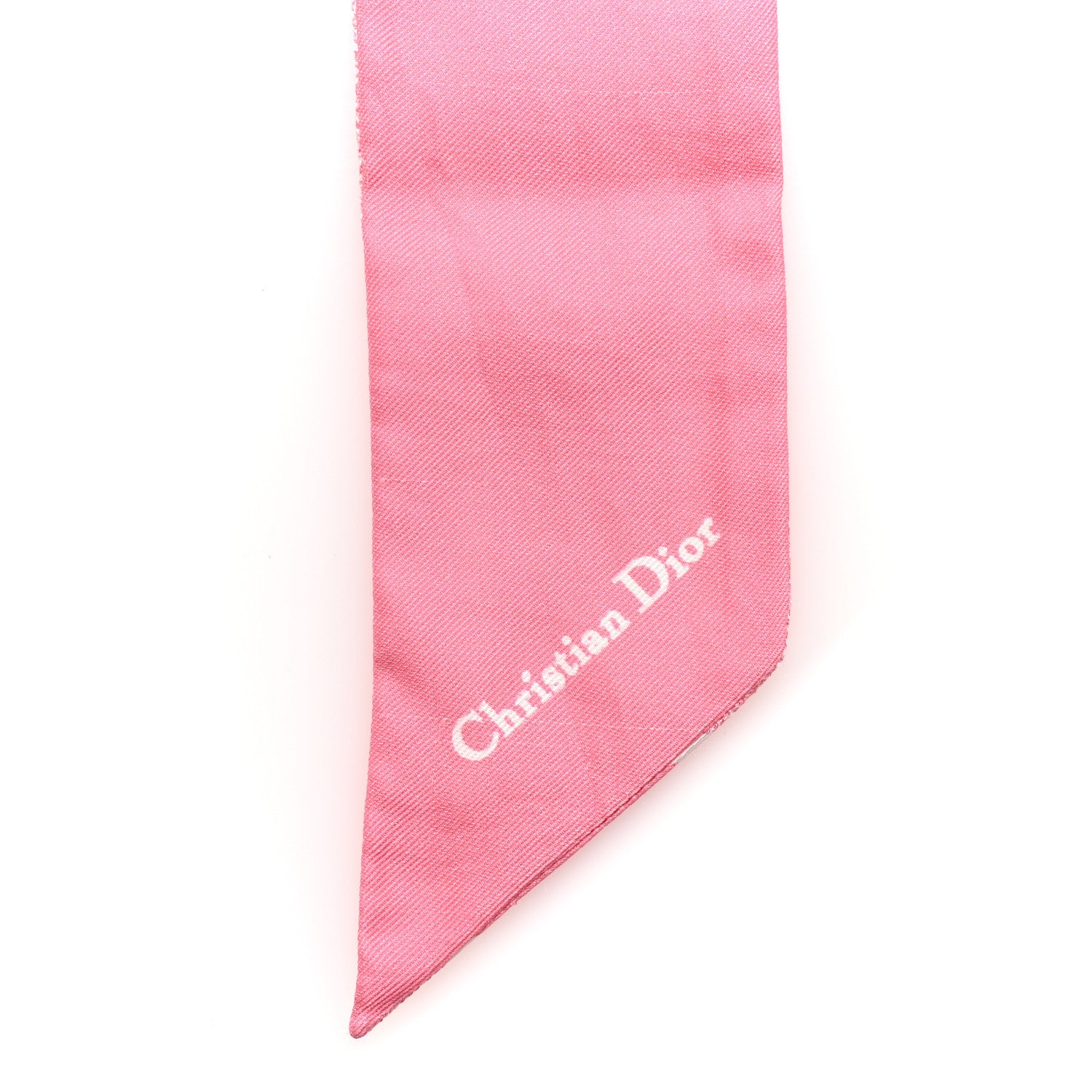 Christian Dior Silk Houndstooth Mitzah Scarf Pink 1817733