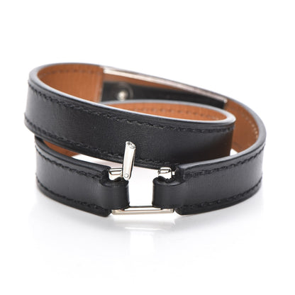 Hermes Chamonix Rivale Double Tour Bracelet XS Black 7 of 8