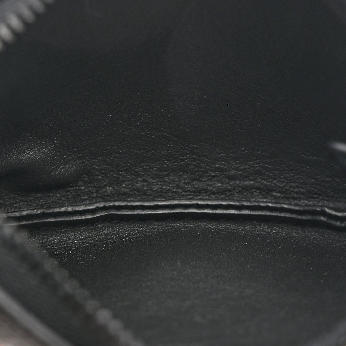 Grained Calfskin Aerogram Key Pouch Black