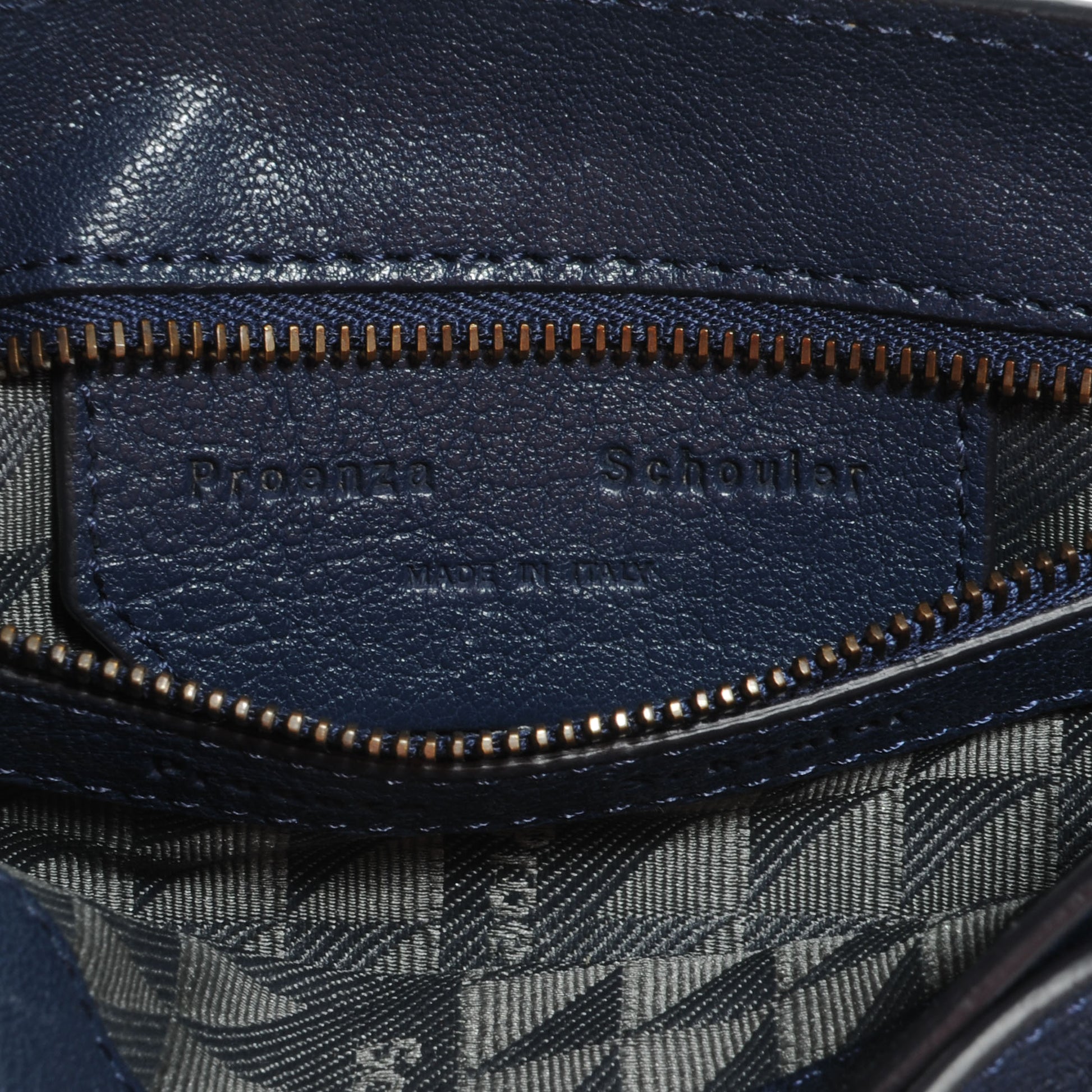 Proenza Schouler Leather PS1 Mini Pouch Messenger Bag Midnight 7 of 11