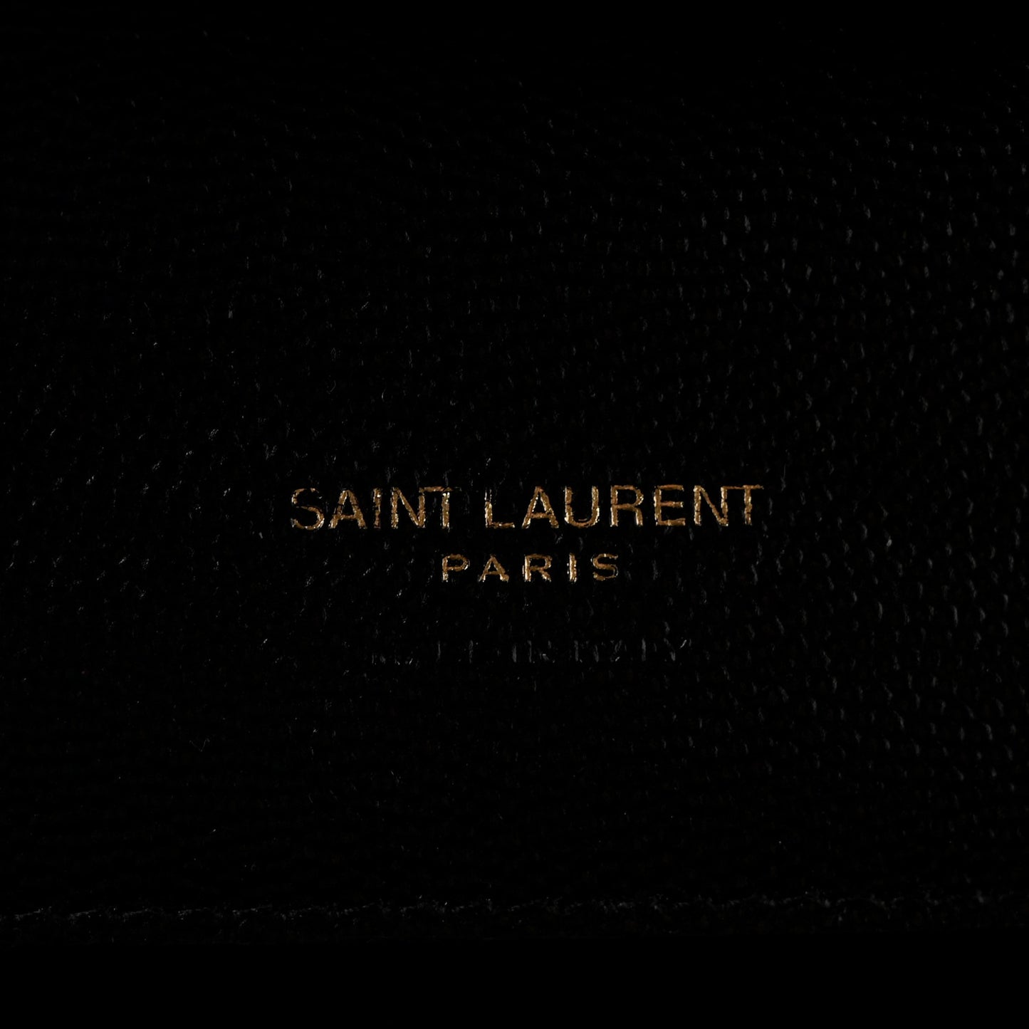 Grain De Poudre Matelasse Chevron Monogram Envelope Clutch Black