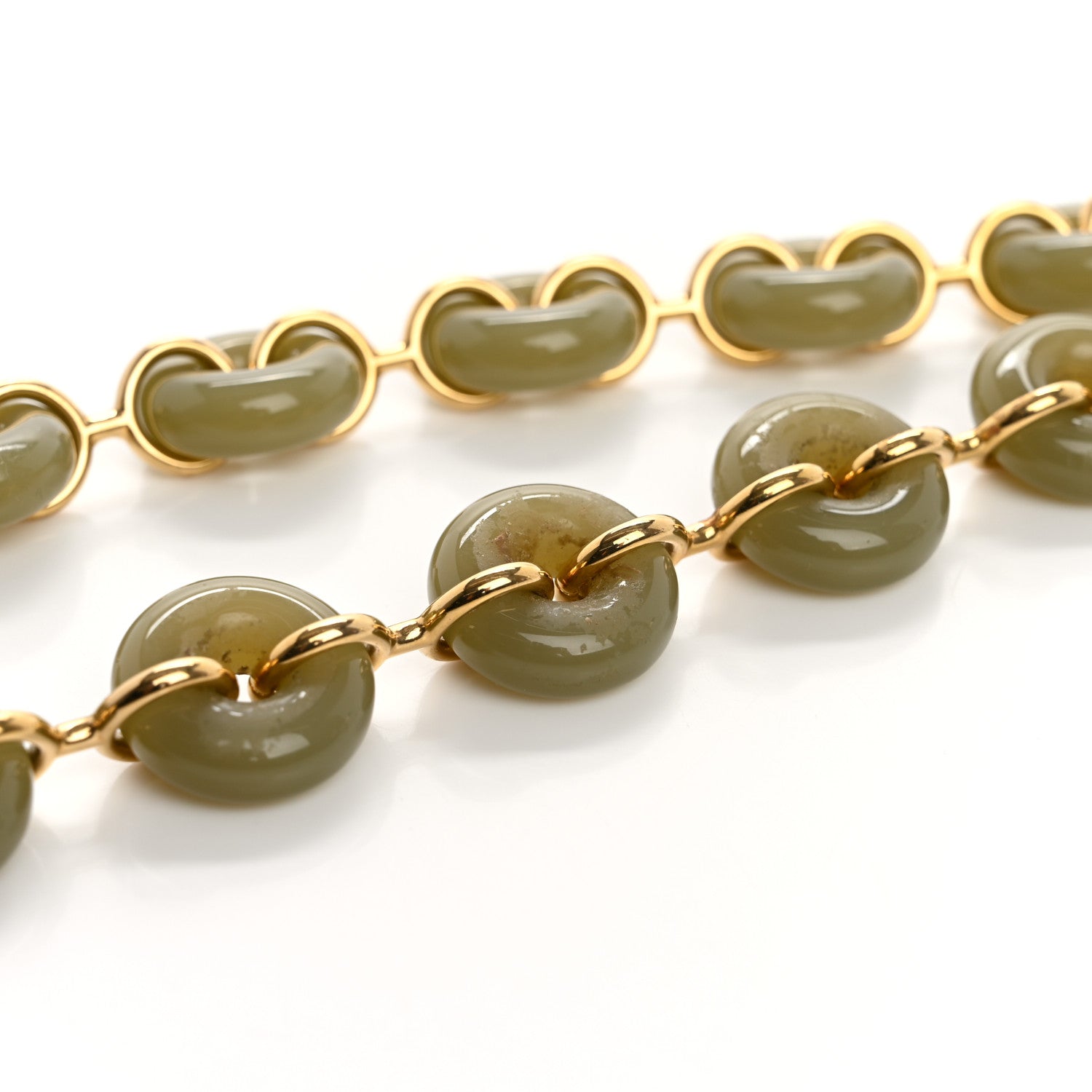 Loewe Brass Donut Chain Shoulder Strap  Gray 5 of 5