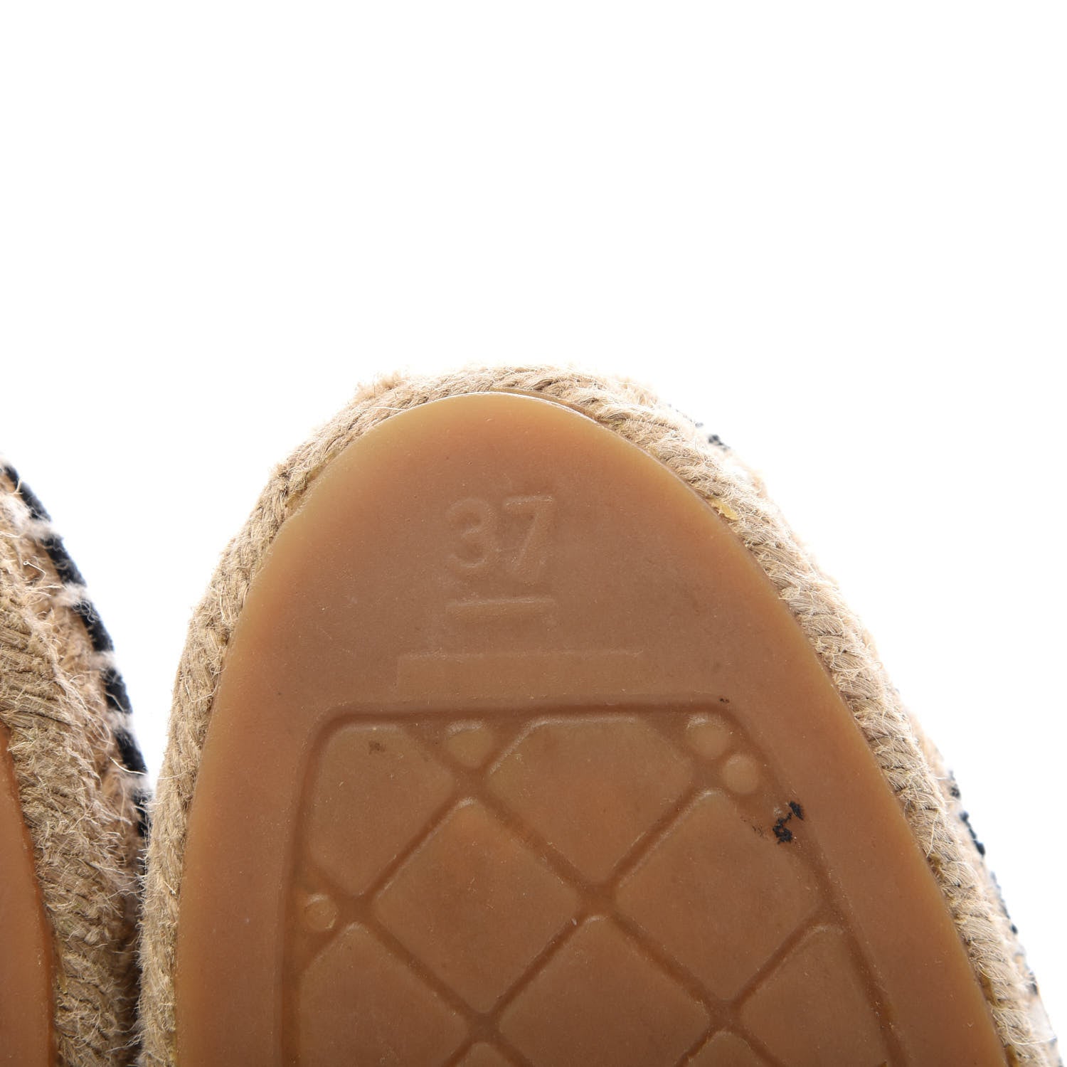 Chanel Velvet CC Espadrilles 37 Dark Navy Black 6 of 8