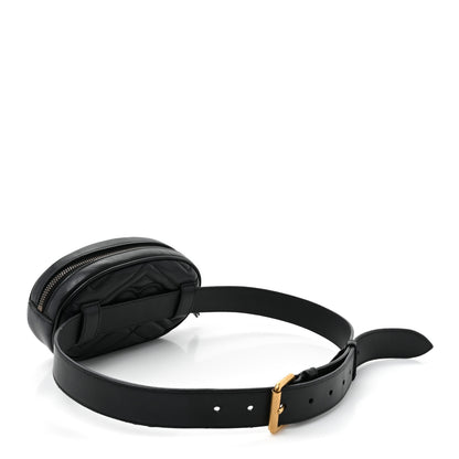 Gucci Calfskin Matelasse GG Marmont Belt Bag 75/30 Black 3 of 10
