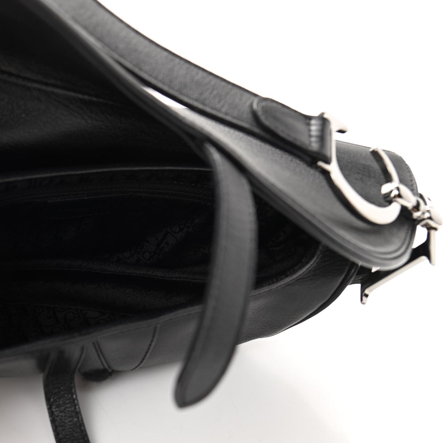 Calfskin Saddle Bag Black
