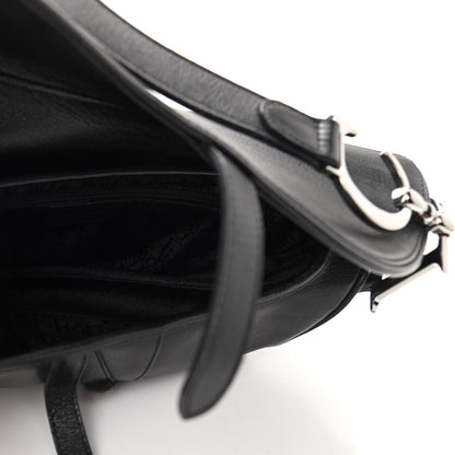 Christian Dior Calfskin Saddle Bag Black 5 of 11