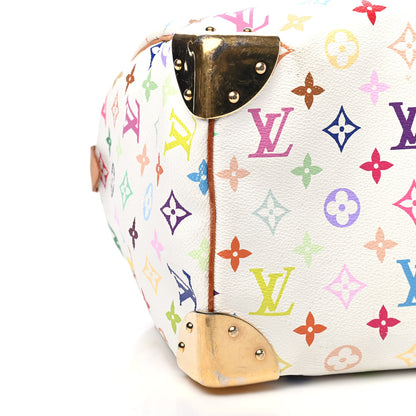 Louis Vuitton Monogram Multicolor Speedy 30 White 5 of 9