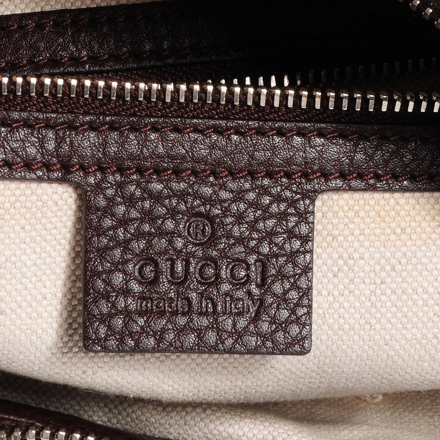Monogram Medium Techno Horsebit Hobo Brown