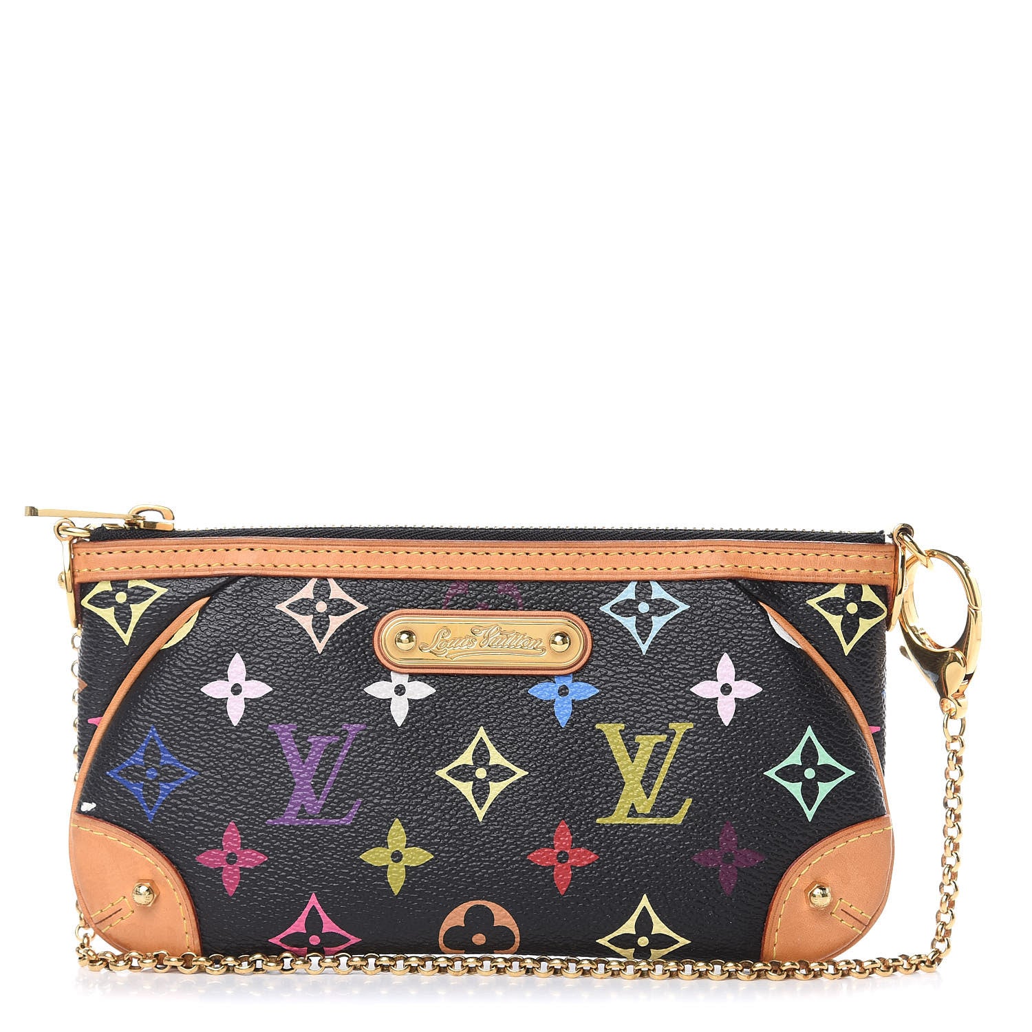 Louis Vuitton Monogram Multicolor Pochette Milla MM Black 1 of 10