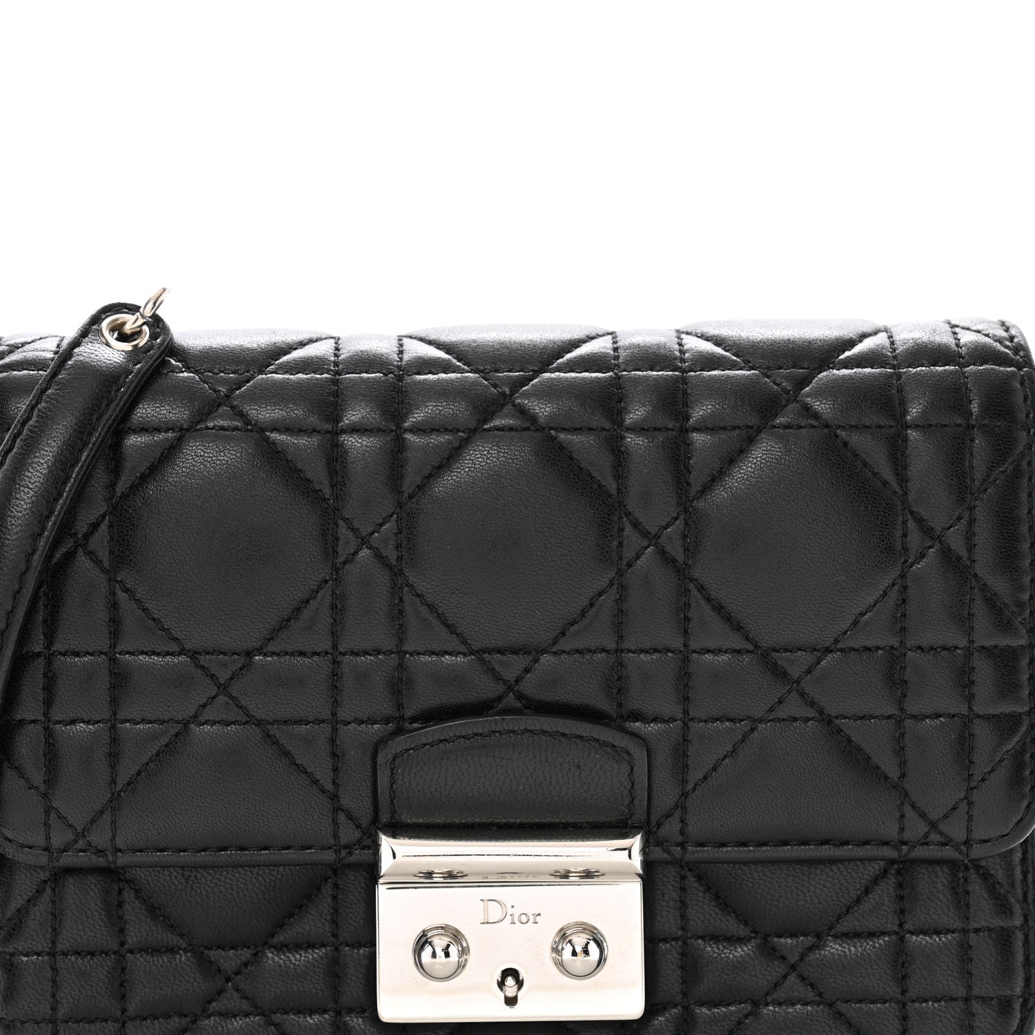 Christian Dior Lambskin Cannage Mini Miss Dior Flap Black 5 of 9