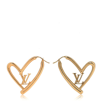 Louis Vuitton Fall In Love Heart Earrings PM Gold 1 of 3