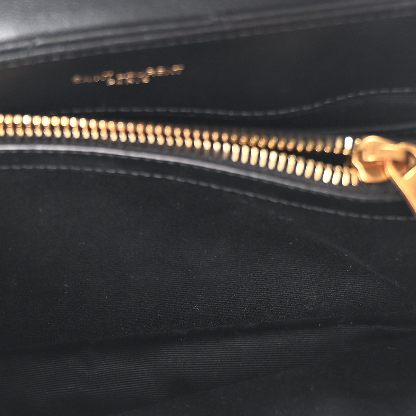Calfskin Y Quilted Monogram Small Loulou Chain Satchel Black
