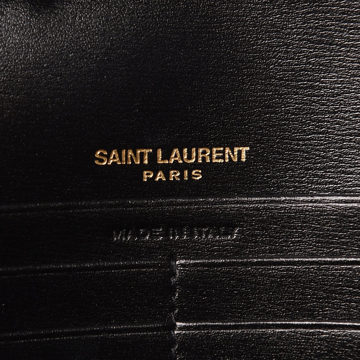 Saint Laurent Smooth Calfskin Monogram Sulpice Chain Wallet Black 6 of 9