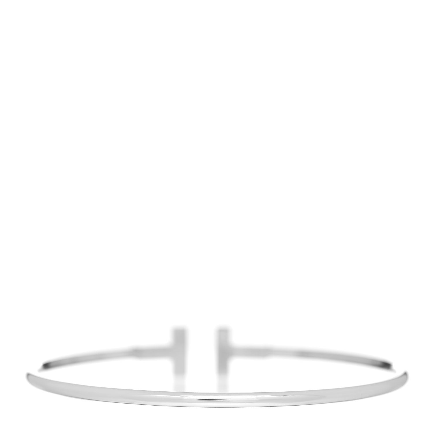 Tiffany 18K White Gold T Wire Bracelet 2 of 3