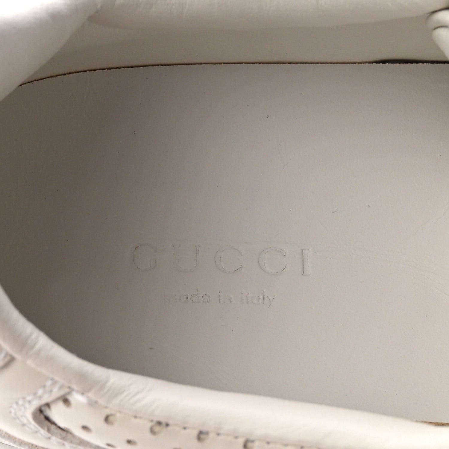 Gucci Calfskin GG Tennis Embossed Perforated Womens Platform 55mm Sneakers 36 Great White 8 of 9
