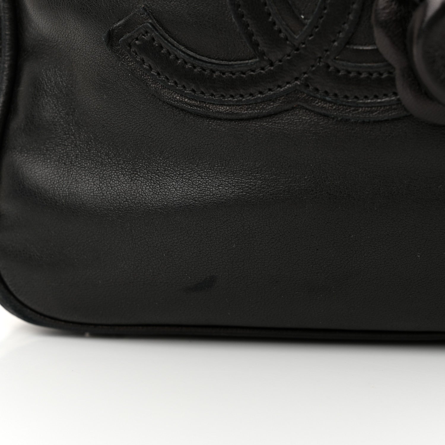 Chanel Lambskin Camellia No. 5 Shoulder Bag Black 11 of 16