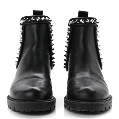 Christian Louboutin Nappa Spiked Capahutta Flat Chelsea Boots 37 Black 2 of 7