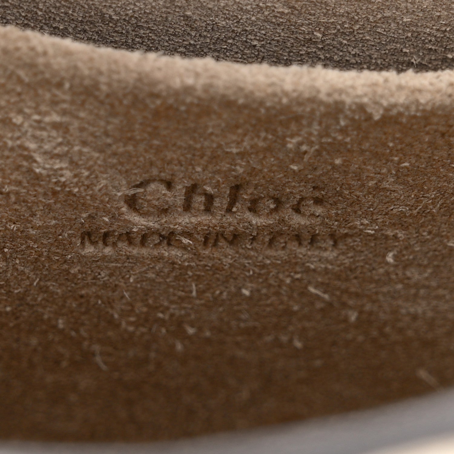 Chloe Calfskin Suede Small Nile Bracelet Bag Off White 6 of 11