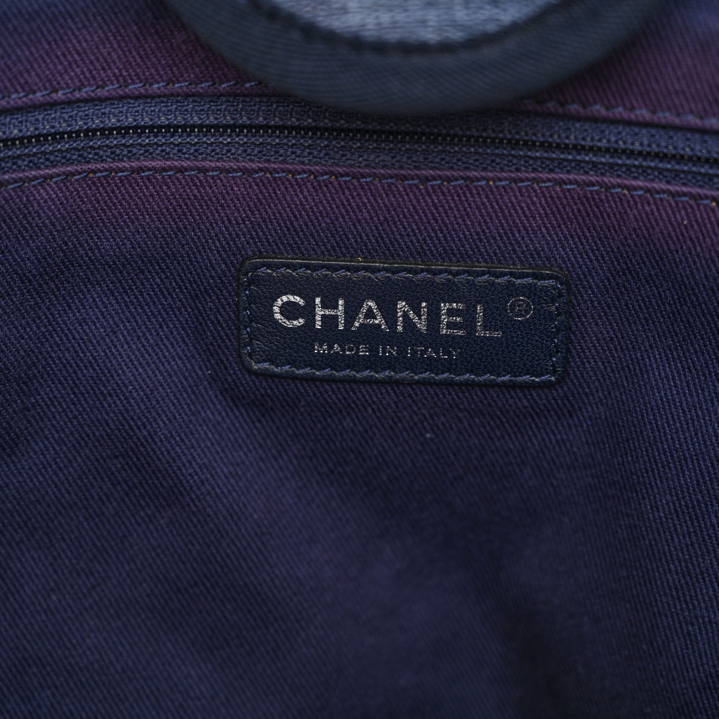 Canvas Deauville Large Tote Denim Blue