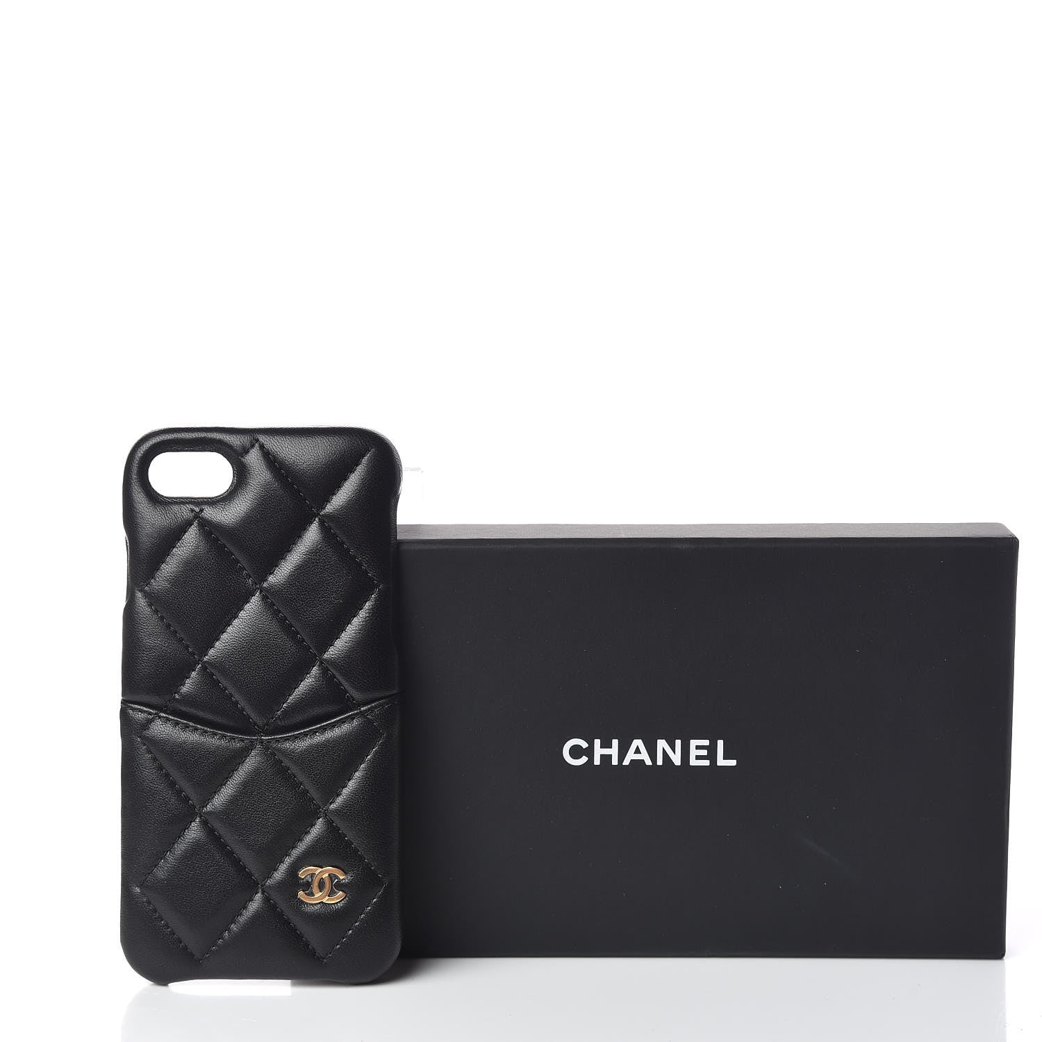 Chanel Lambskin Quilted iPhone 7/8 Coco Tech Case Black 6 of 7