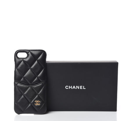 Chanel Lambskin Quilted iPhone 7/8 Coco Tech Case Black 6 of 7