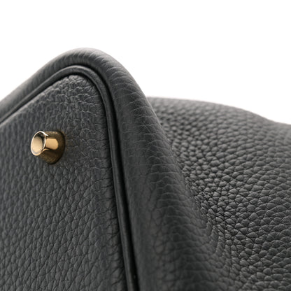 Hermes Taurillon Clemence Picotin Lock 22 MM Black 11 of 12