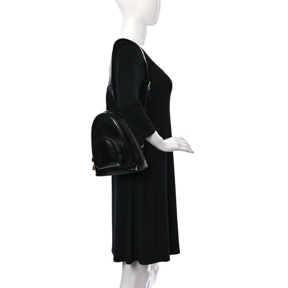 Gucci Patent Bamboo Backpack Sling Black 2 of 23