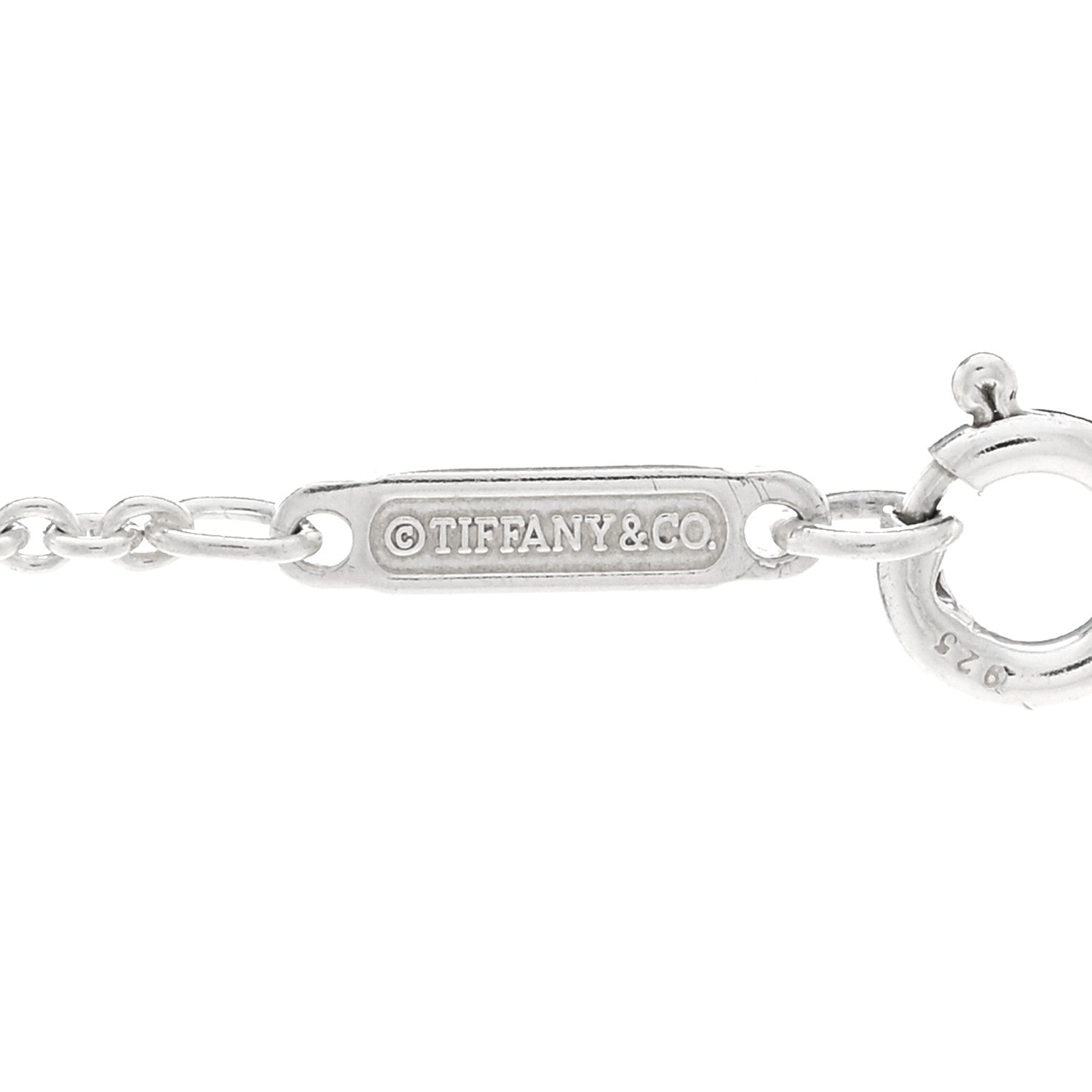 Tiffany Sterling Silver 1837 Square Pendant Necklace 4 of 4