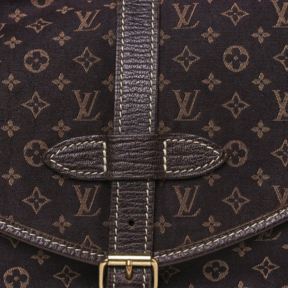 Louis Vuitton Monogram Mini Lin Saumur Ebene 8 of 14