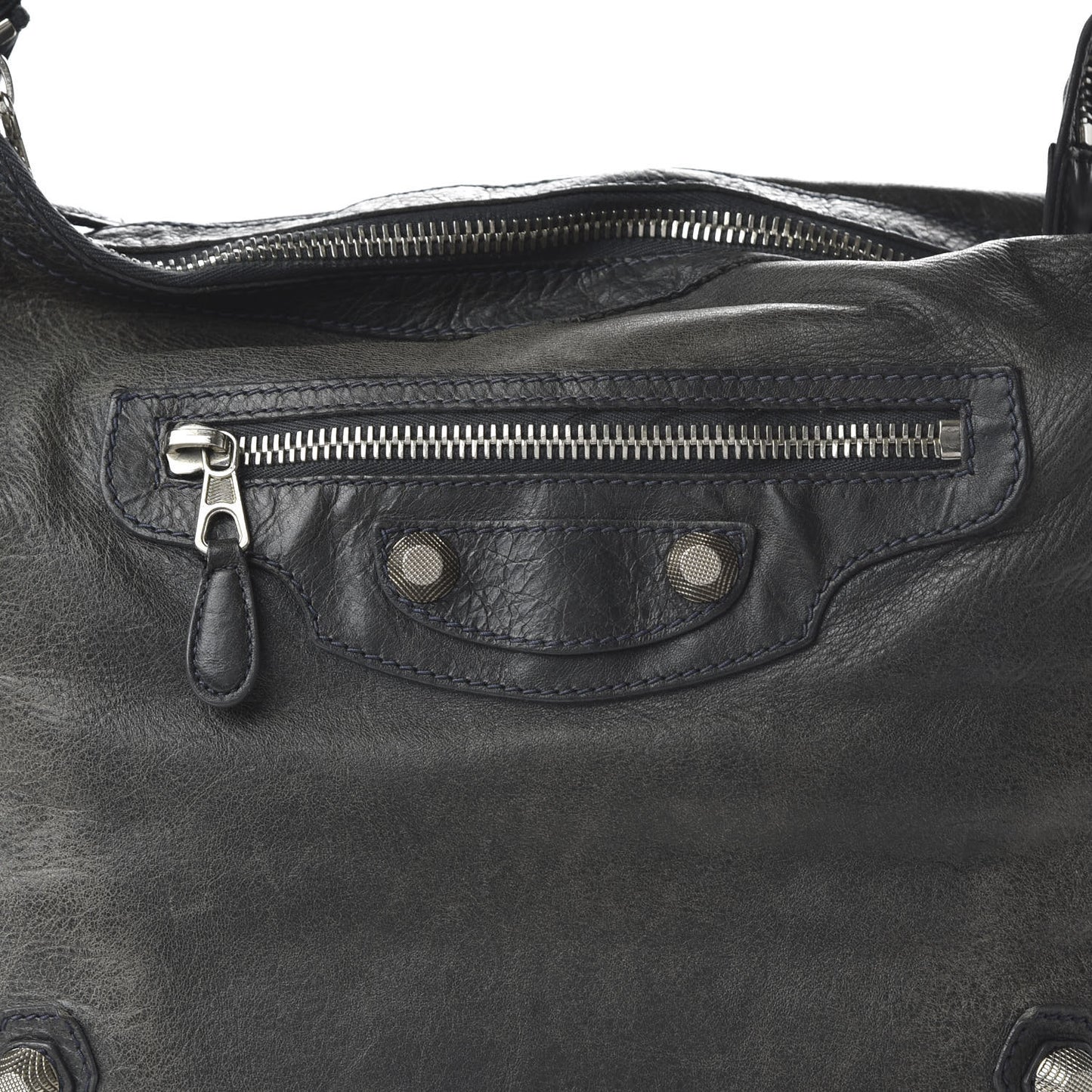 Agneau Giant 21 Silver Hardware Day Hobo Anthracite