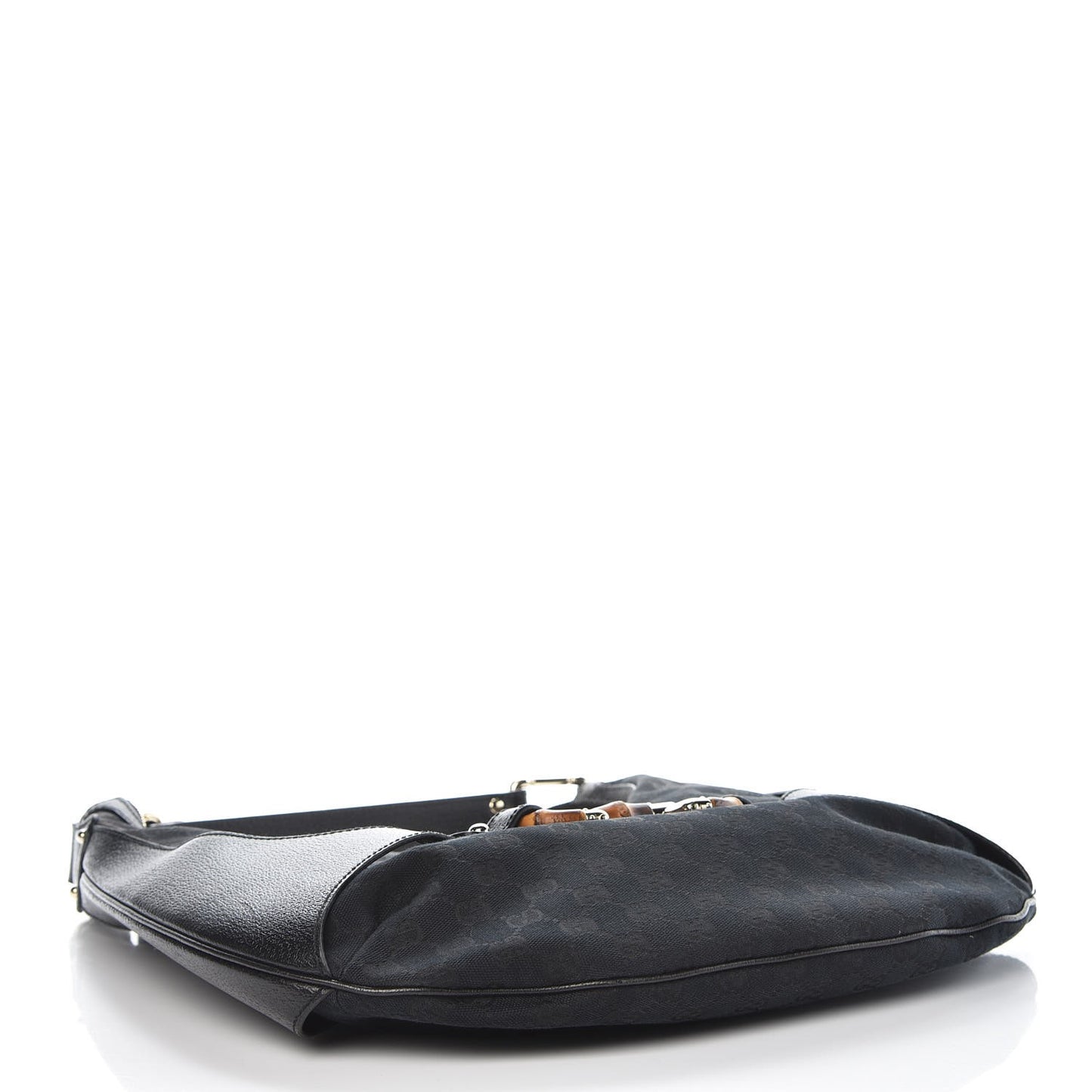 Monogram Bamboo Horsebit Hobo Black
