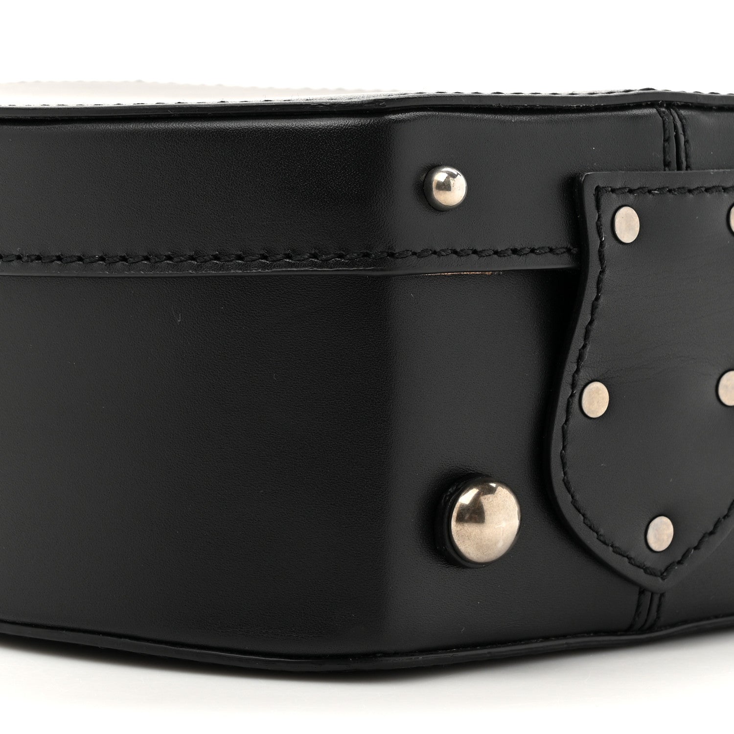 Saint Laurent Calfskin Small Mica Hat Box Black 10 of 11